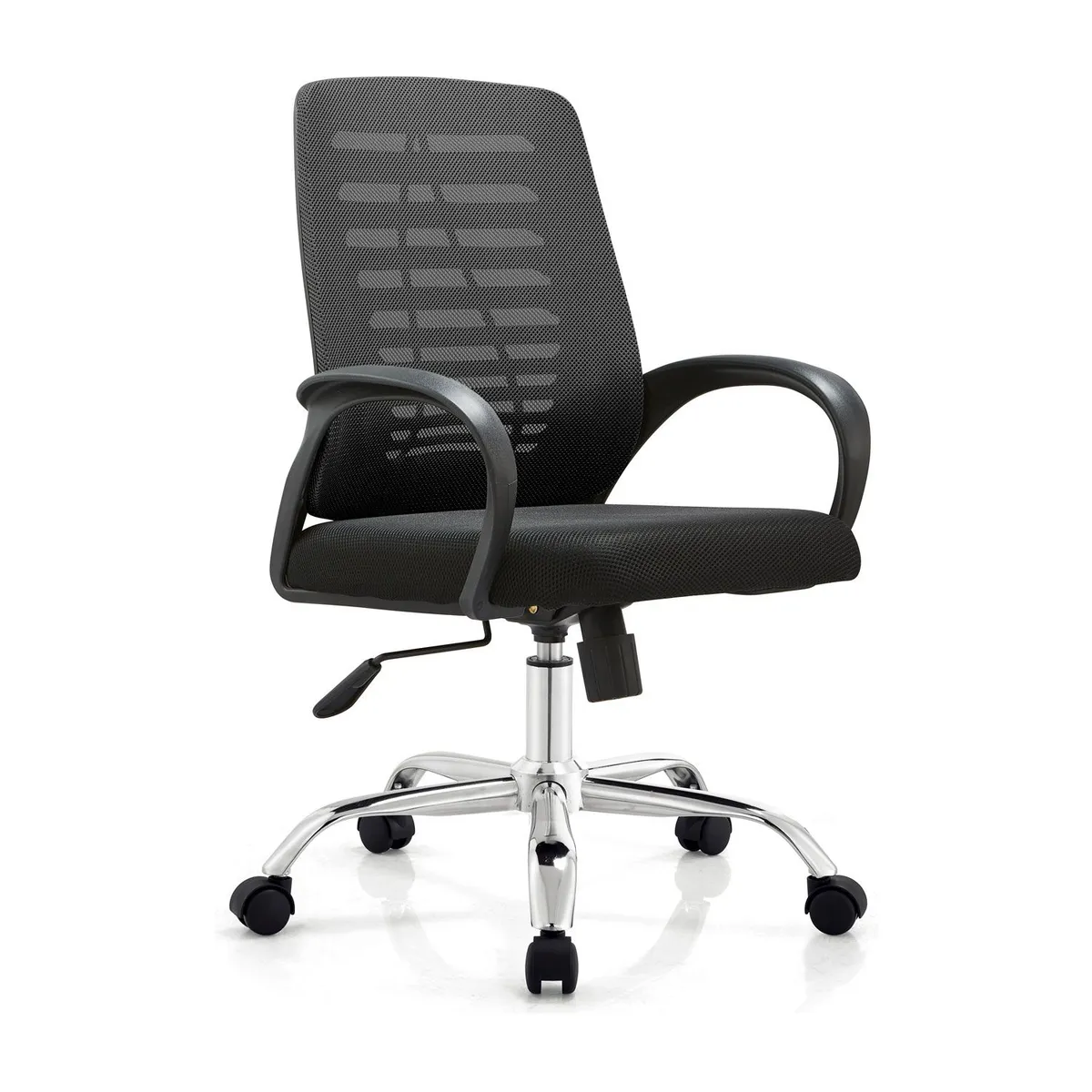 BONNO - Silla Giratoria De Oficina Loto Negra Bonno