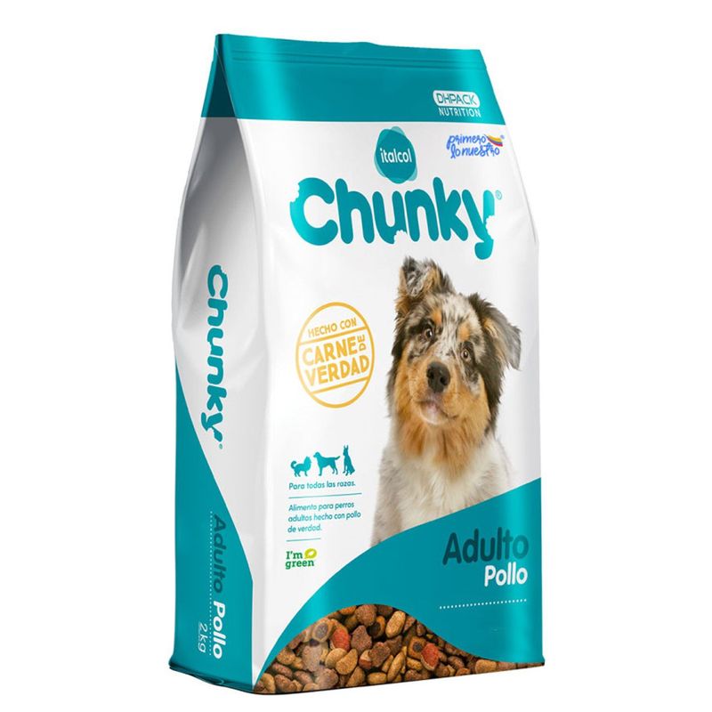 CHUNKY - Chunky Adultos Sabor a Pollo - Comida Perros x 2 kg