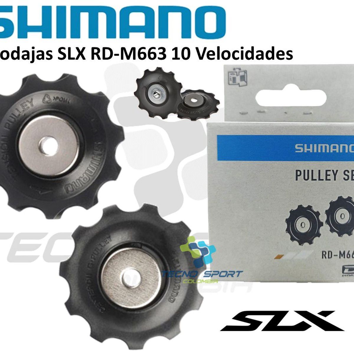 SHIMANO - Rodajas Tensor Shimano Slx M663 8910 Velocidades Bicicleta