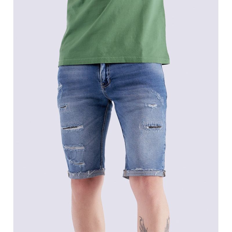 UNSER - Bermuda Para Hombre En Indigo Unser