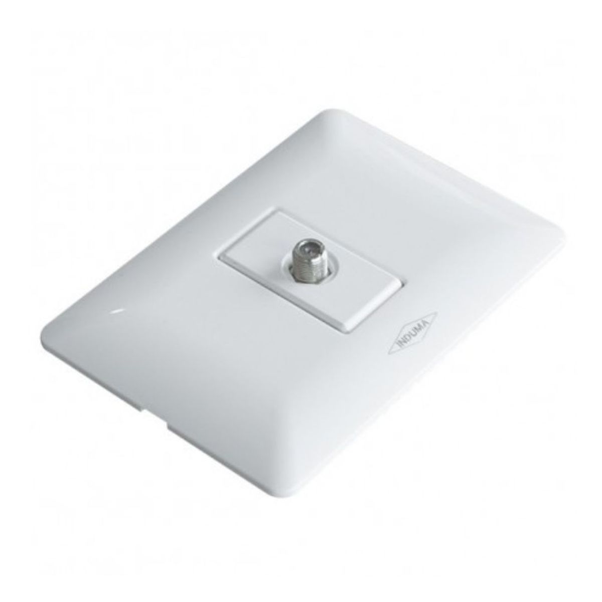 GENERICO - Toma de cable coaxial Induma Blanco ML118 x2 Unidades