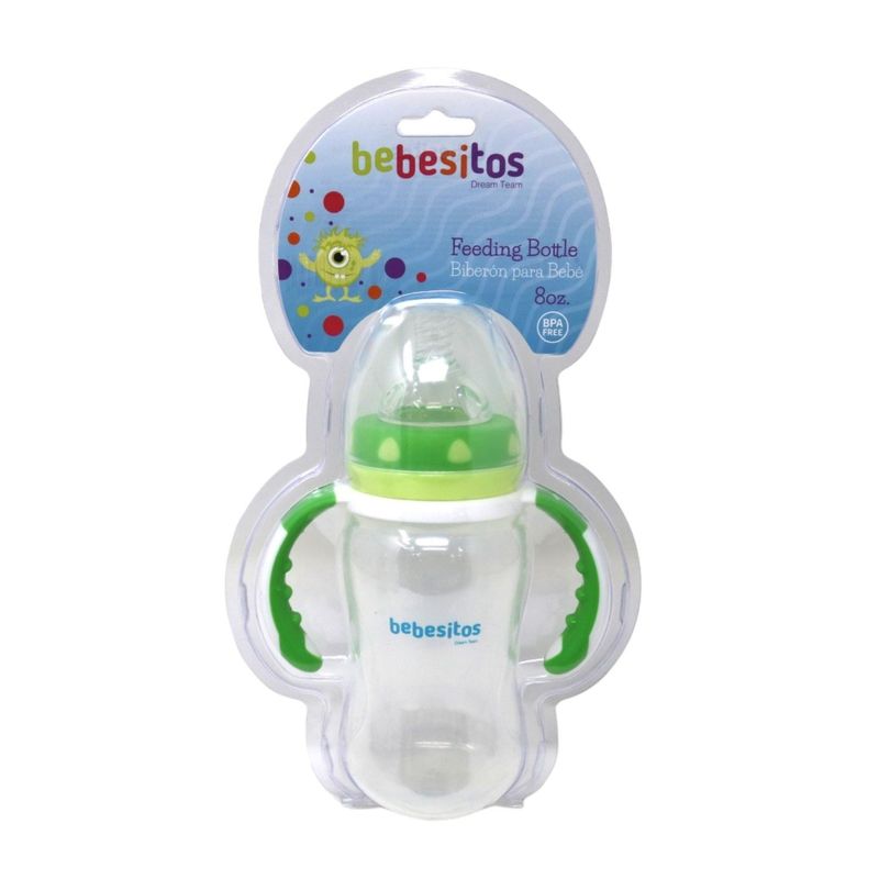 BEBESITOS - Biberón 8 onzas, tetero con asas Bebesitos