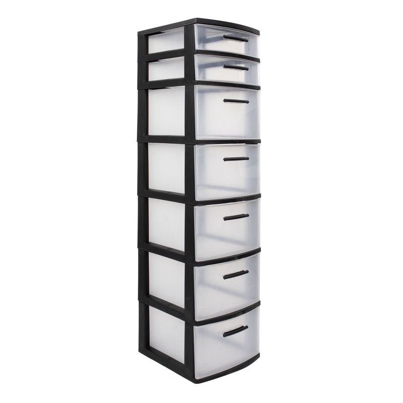 PLASTICOS MQ - Cajonero Organizador Modular 7 Niveles Marca Mq
