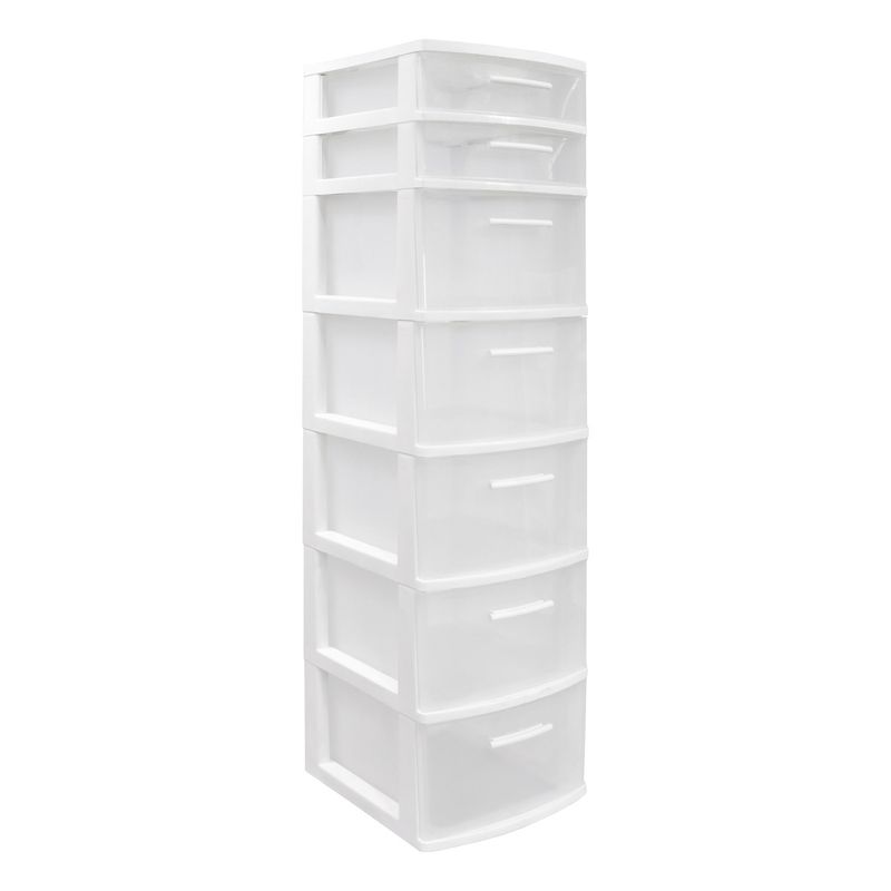 PLASTICOS MQ - Cajonero Organizador Modular 7 Niveles  Marca Mq
