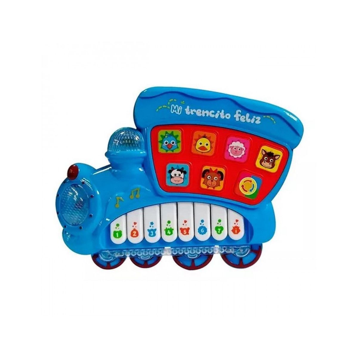 GENERICO - Piano Infantil Con Forma De Tren Luces Sonidos