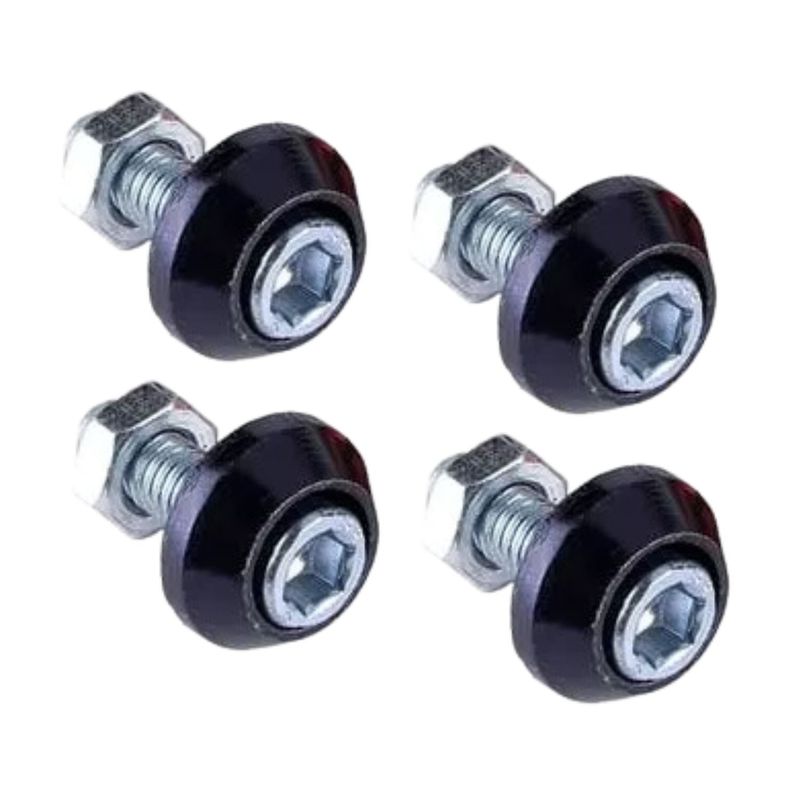 GENERICO - 4 Tornillos Porta Placas De Lujo Ionizados Moto O Carro
