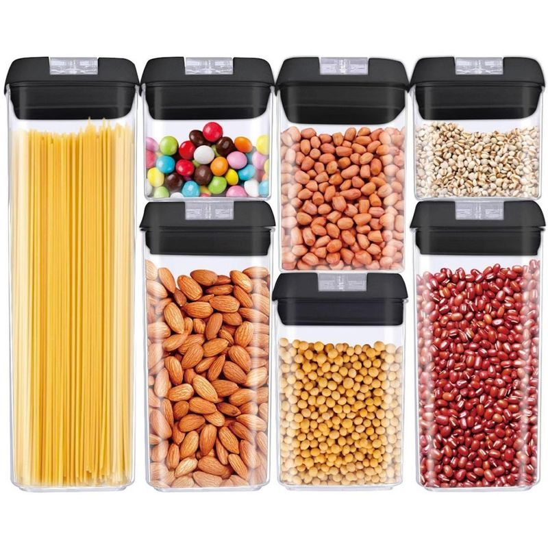ONE PIXEL - Set De Recipientes Contenedores Para Alimentos X7 Piezas.