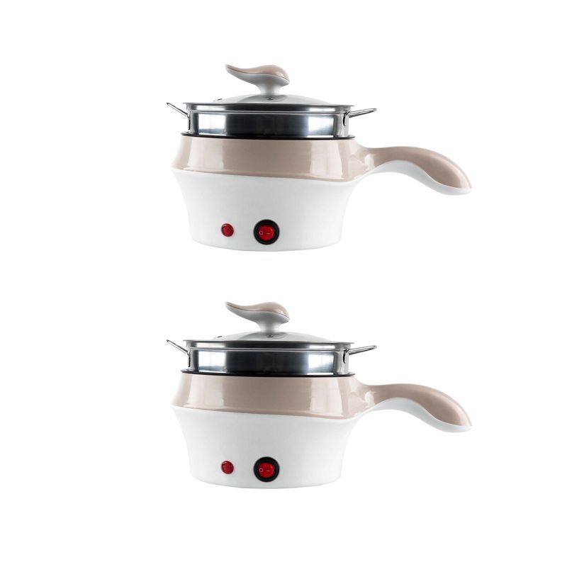 CHEF MASTER - Kit X2 Olla Eléctrica Multifuncional 5en1 Arrocera y más Crema