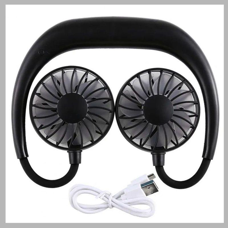 GENERICO - Ventilador Para Cuello Recargable 3 Velocidades