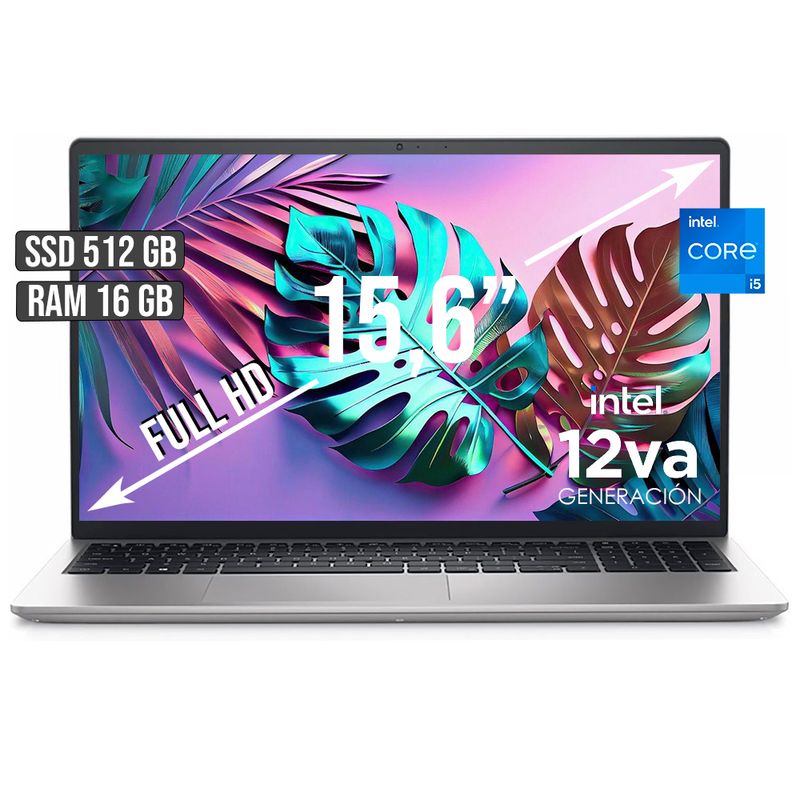 DELL - PORTATIL DELL INSPIRON INTEL CORE I5-1235U SSD 512GB RAM 16GB LED 15,6 FULL HD