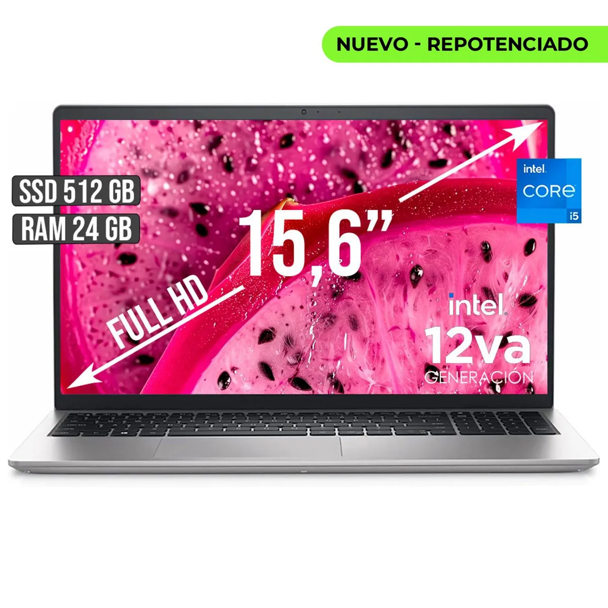 DELL - PORTATIL DELL INTEL CORE I5-1235U SSD 512GB RAM 24GB LED 15,6 FULL HD