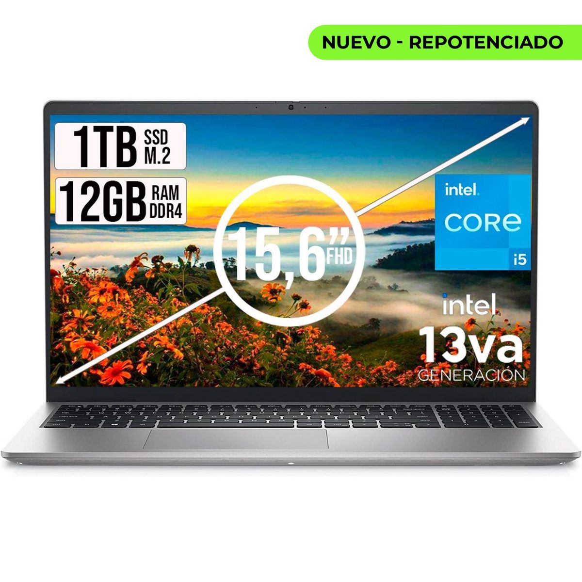 DELL - DELL INSPIRON INTEL CORE I5-1334U SSD 1TB RAM 12GB LED 15,6 FULL HD