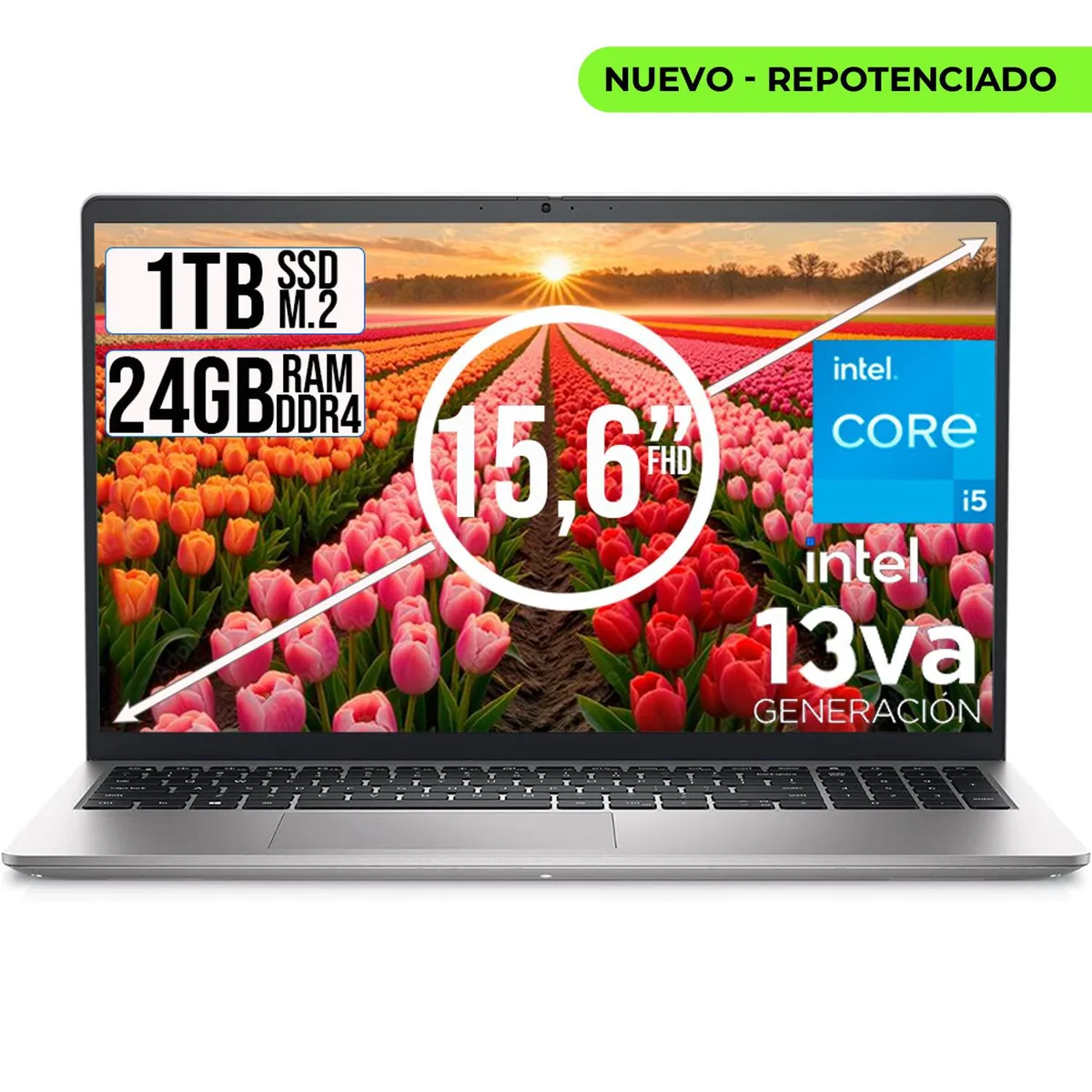 DELL - PORTATIL DELL INSPIRON INTEL CORE I5-1334U SSD 1TB RAM 24GB LED 15,6 FULL HD