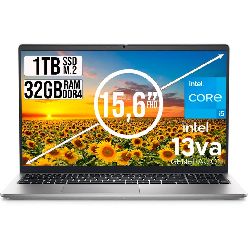 DELL - DELL INSPIRON INTEL CORE I5-1334U SSD 1TB RAM 32GB LED 15,6 FULL HD