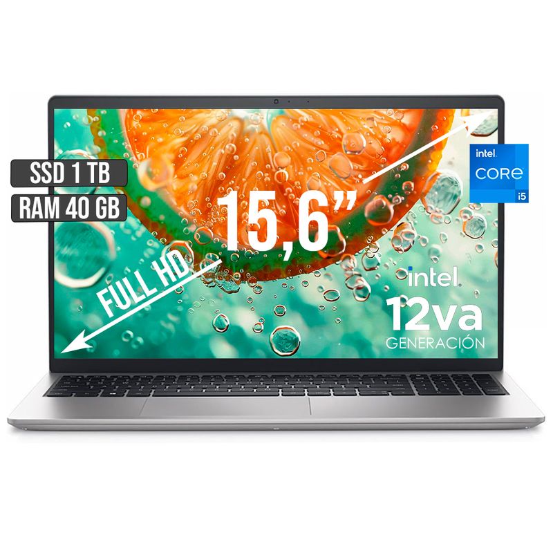 PORTATIL DELL INSPIRON INTEL CORE I5-1235U SSD 1TB RAM 40GB LED 15,6 ...