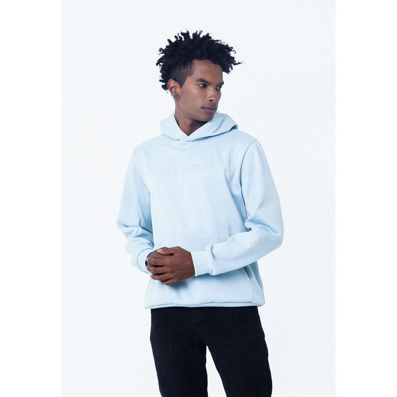 BELIFE - Buzo Azul Con Repujado En Frente Para Hombre Belife.-