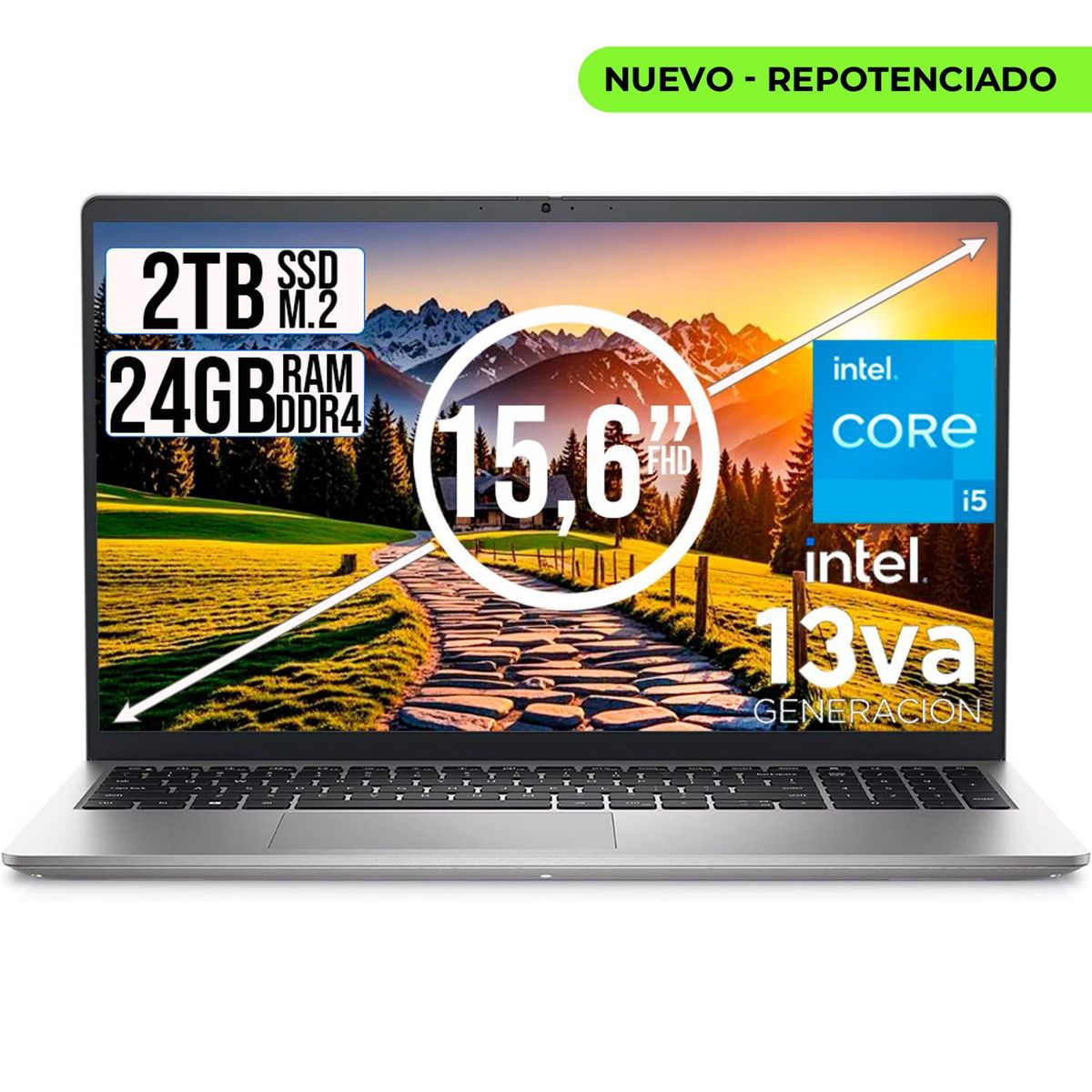 DELL - DELL INSPIRON INTEL CORE I5-1334U SSD 2TB RAM 24GB LED 15,6 FULL HD
