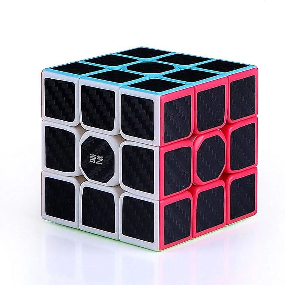 QIYI - Cubo Rubik 3x3 Qiyi Warrior Fibra de Carbono Speed Cube