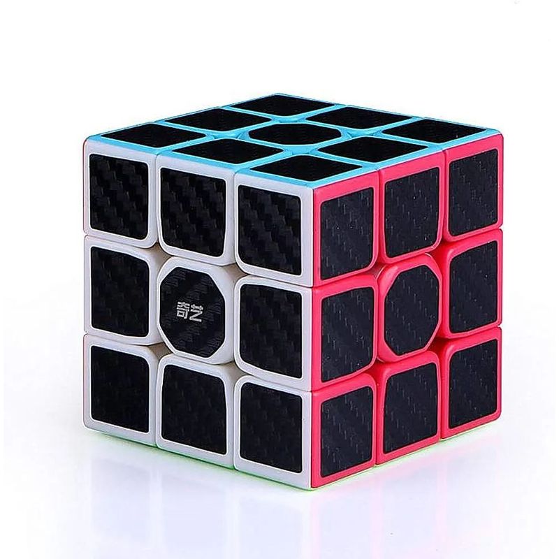 QIYI - Cubo Rubik 3x3 Qiyi Warrior Fibra de Carbono Speed Cube