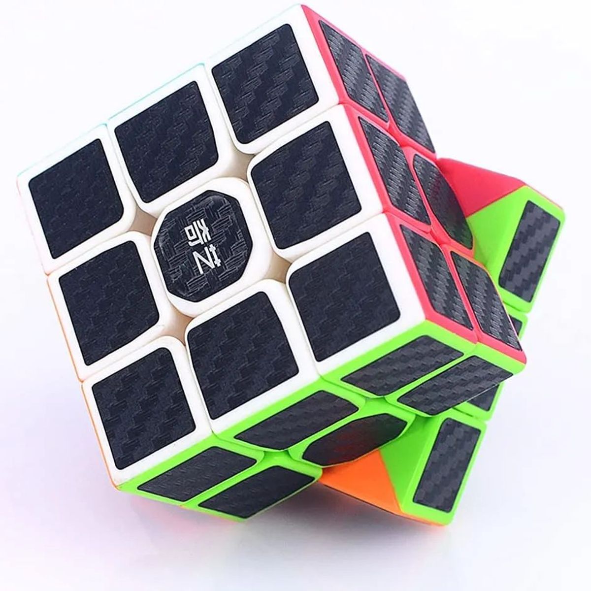 QIYI - Cubo Rubik 3x3 Qiyi Warrior Fibra de Carbono Speed Cube