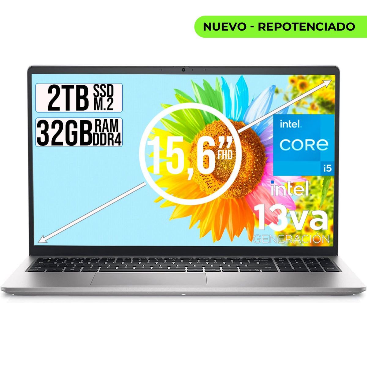 DELL - DELL INSPIRON INTEL CORE I5-1334U SSD 2TB RAM 32GB LED 15,6 FULL HD