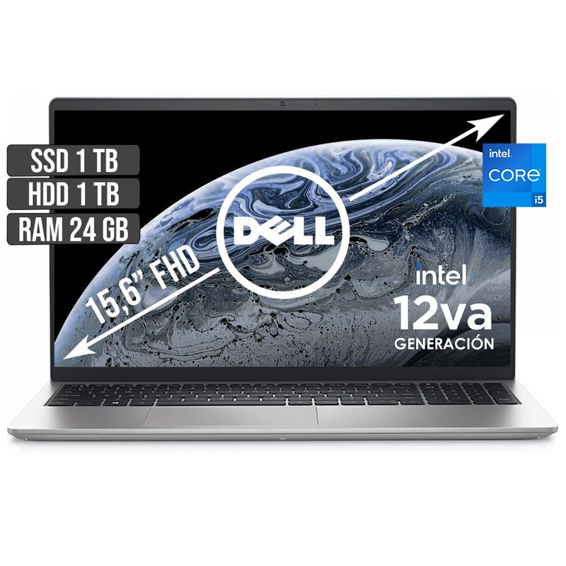 DELL - DELL INSPIRON INTEL CORE I5-1235U SSD 1TB + HDD 1TB RAM 24GB LED 15,6 FULL HD