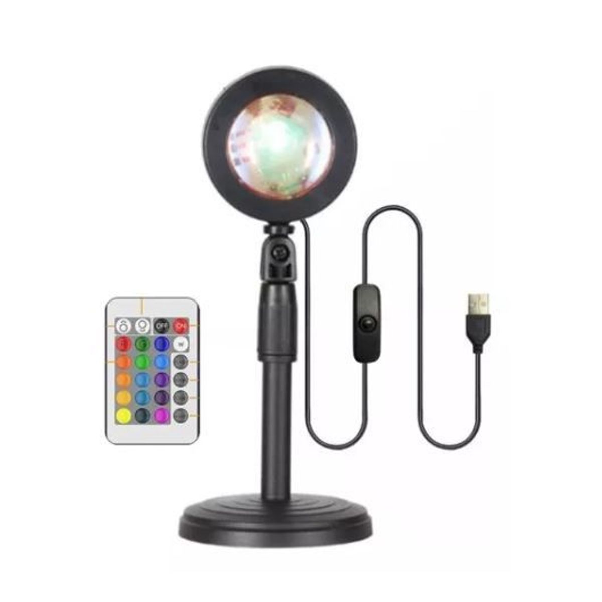 SHEDRAIN - Lámpara Luz Led Proyectora Atardecer Control 16 Tonos