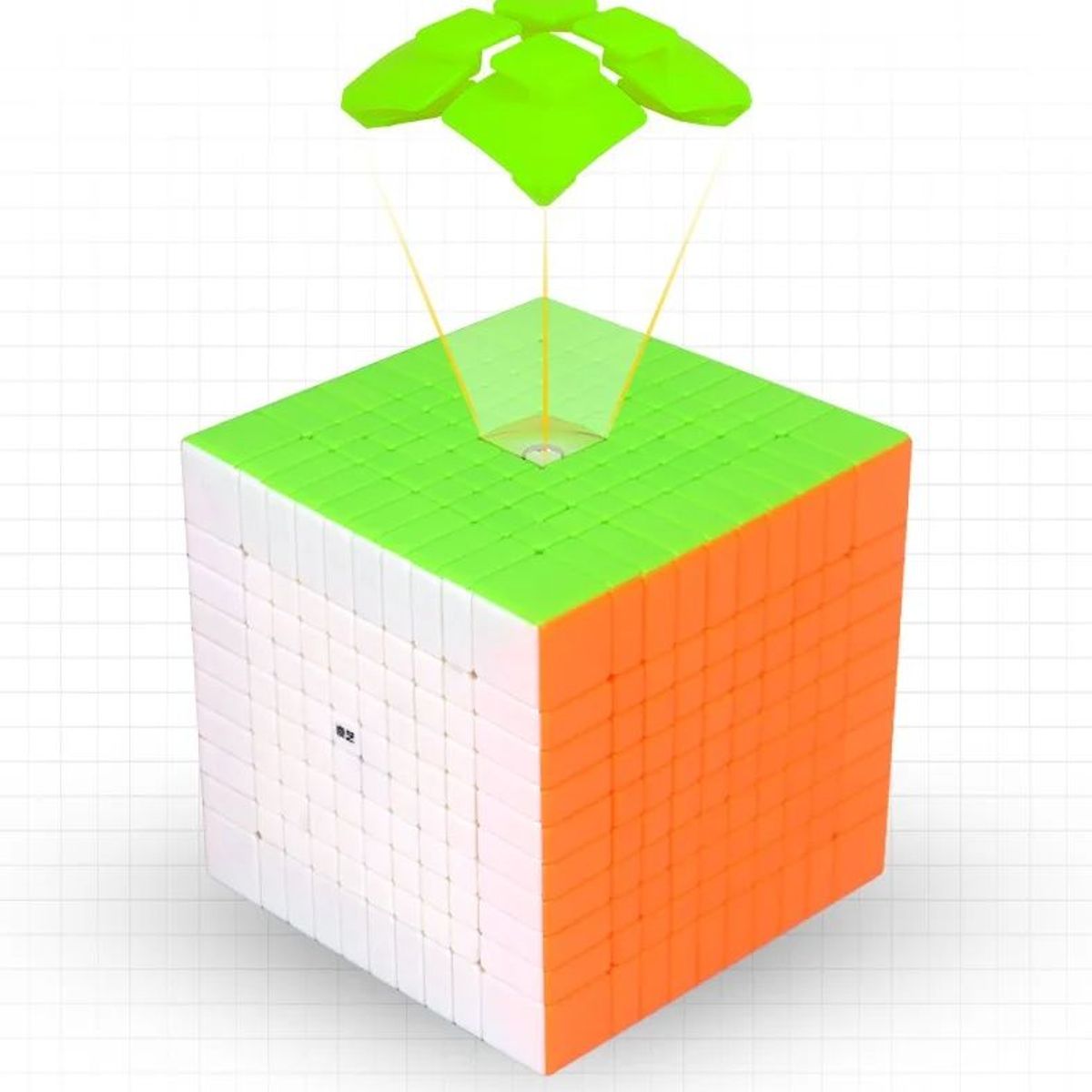 QIYI - Cubo Rubik Qiyi 10x10 Stickersless