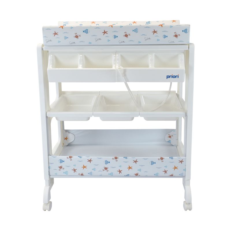 PRIORI - Bañera Bebe Fresh Osos con Cambiador Priori