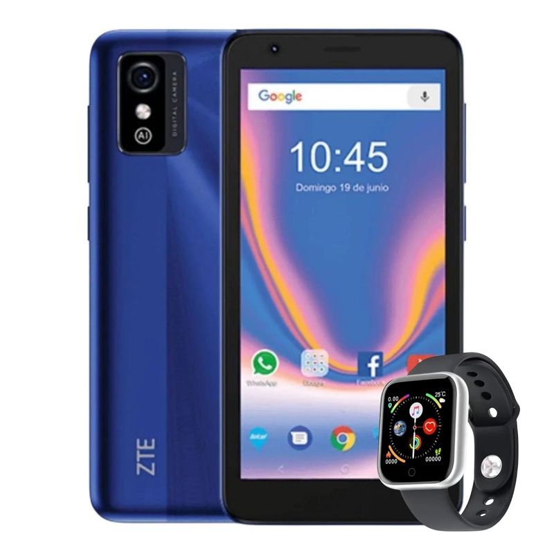 ZTE - Celular Zte Blade L9 1GB 32GB Blue + Smartwatch Jaltech
