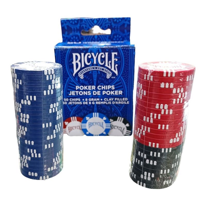 BICYCLE - Fichas Poker Profesional Bicycle Gram Clay 50 Chips Casino