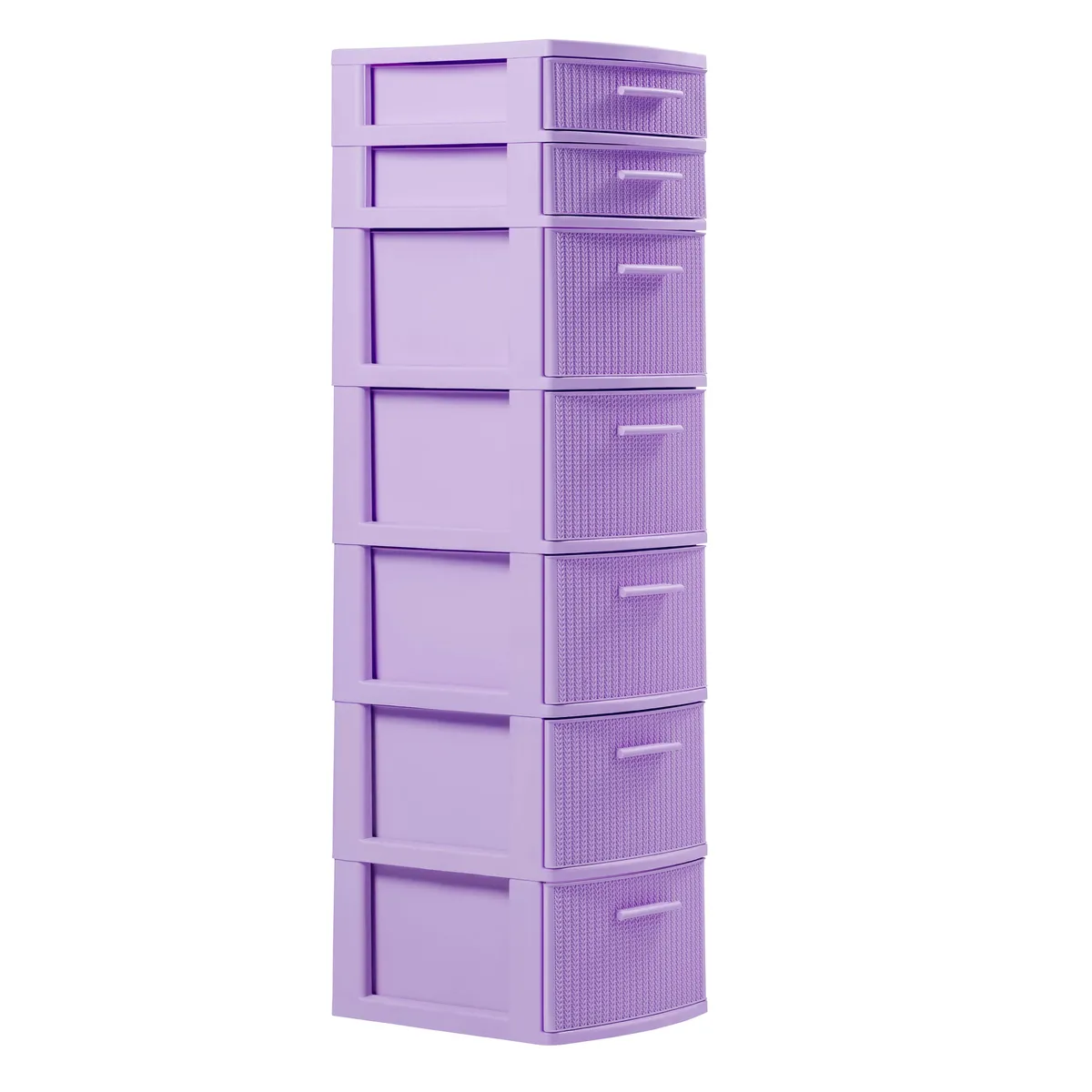 PLASTICOS MQ - Cajonero Organizador Modular 7 Niveles Tipo Crochet Marca Mq