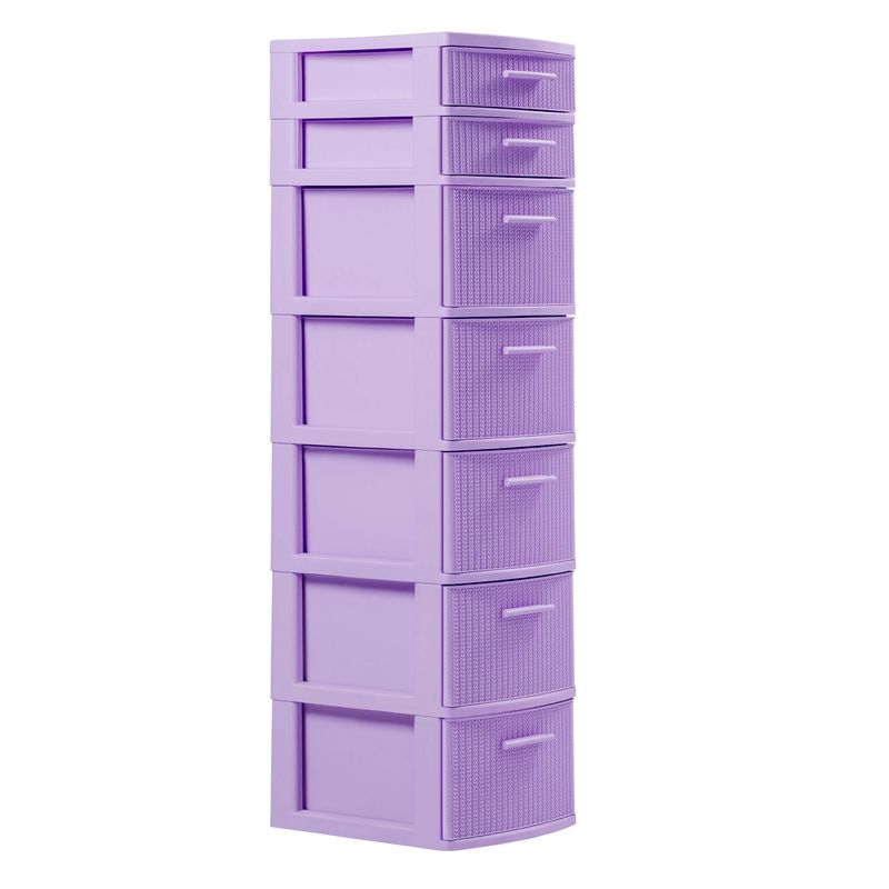 PLASTICOS MQ - Cajonero Organizador Modular 7 Niveles Tipo Crochet Marca Mq