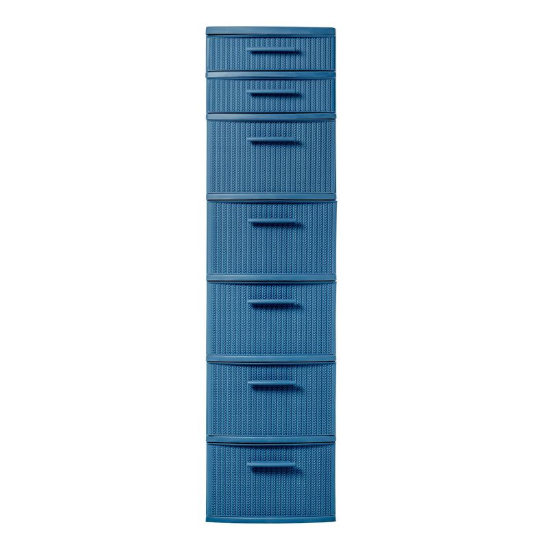 PLASTICOS MQ - Cajonero Organizador Modular 7 Niveles Tipo Crochet Marca Mq