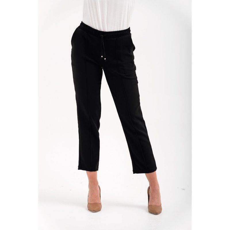 L Y H - Pantalon Para Mujer Negro Marca L&H
