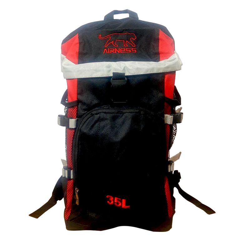 GENERICO - Maleta morral 35L Unisex para camping viajes mediana-rojo