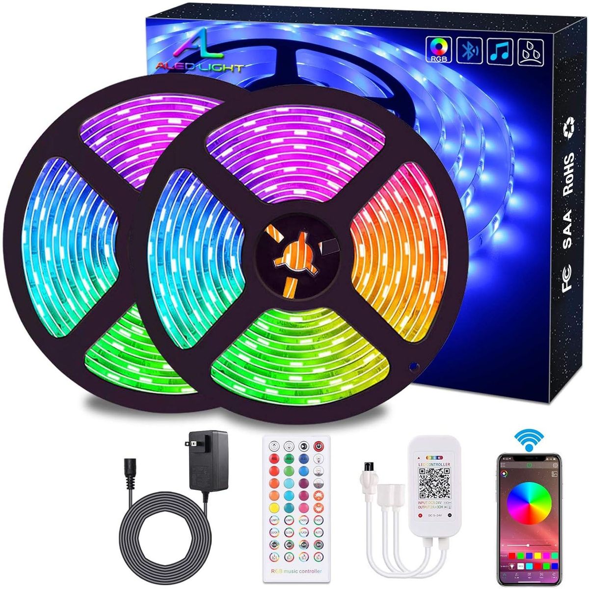 ONE PIXEL - Cinta Led 10 Metros RGB Wifi Smart Alexa Google Apps Control