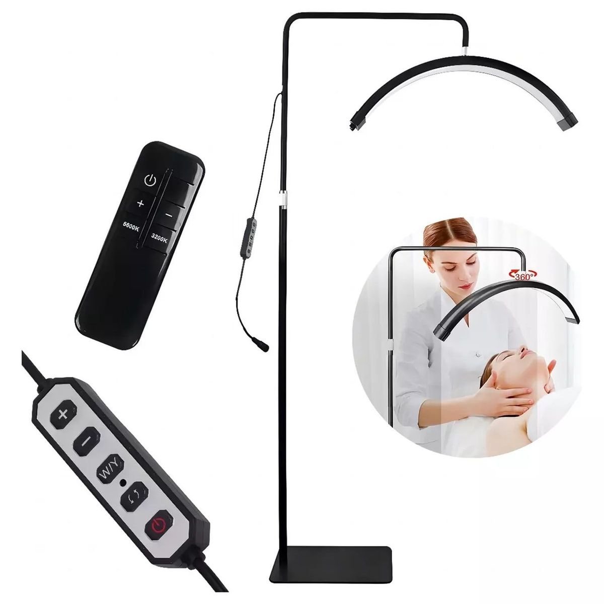 ONE PIXEL - Lámpara Para Pestañas Con Control Led Lamparas Pie Estetica