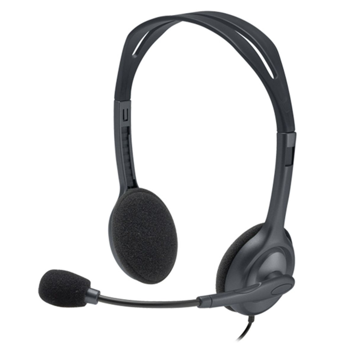 LOGITECH - Audifonos Diadema Logitech H111 Estéreo Gris