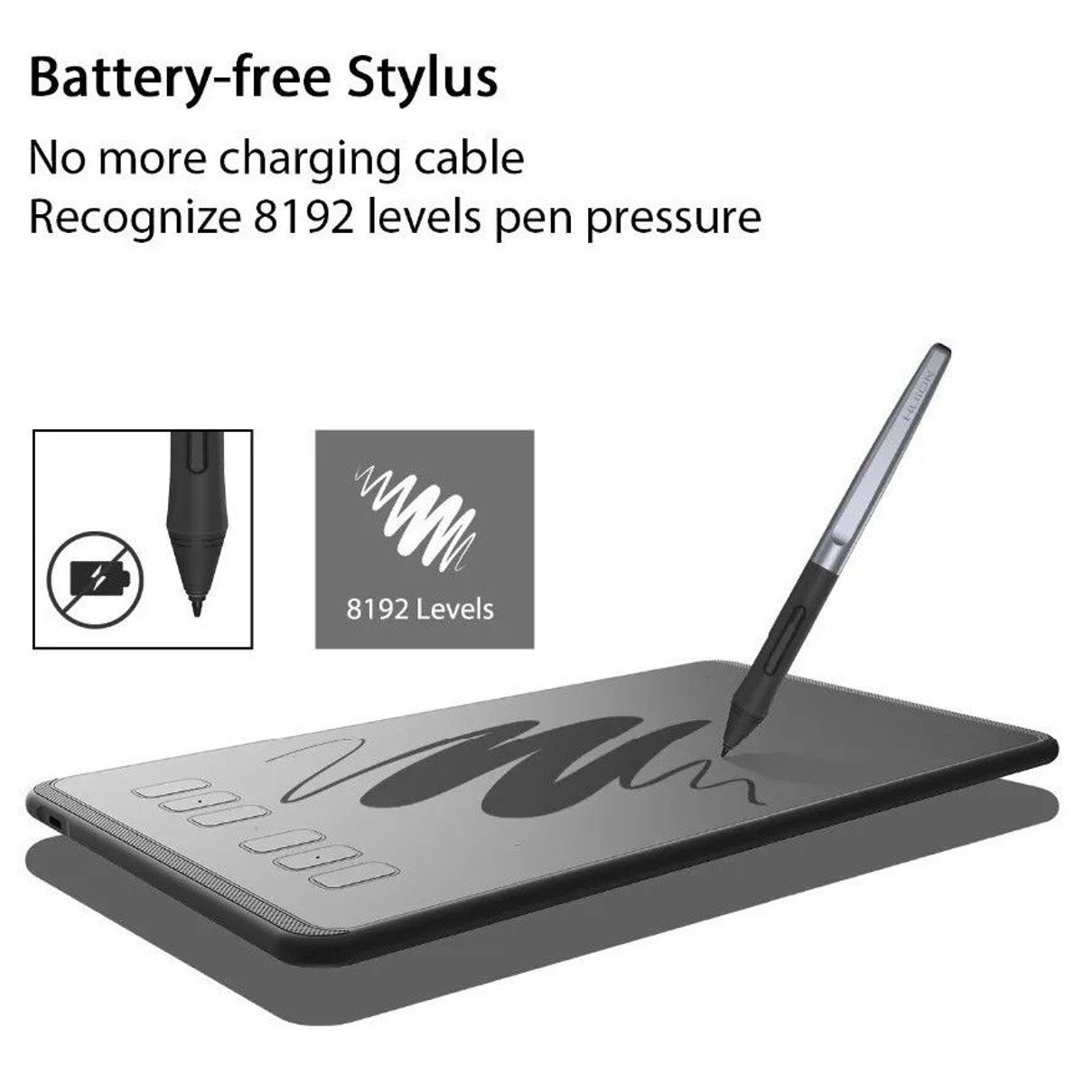 HUION - Tableta Grafica Huion Inspiroy H640p Digitalizadora