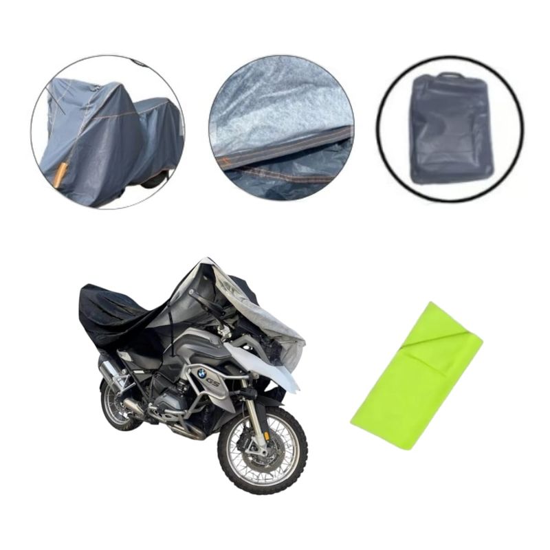 GENERICO - Pijama Para Moto Con Maletero Impermeable Algodonada Talla M