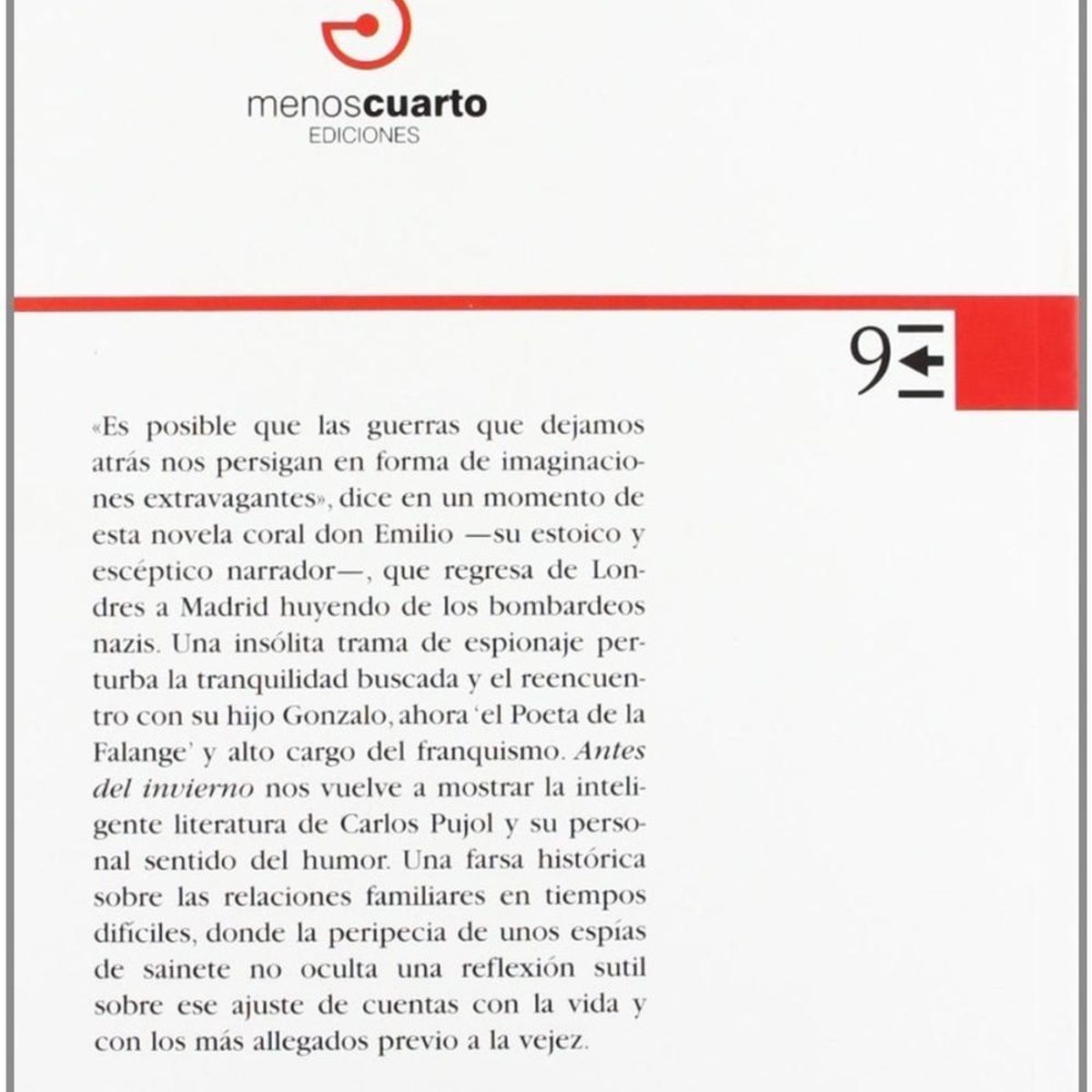 GENERICO - Antes Del Invierno. Carlos Pujol