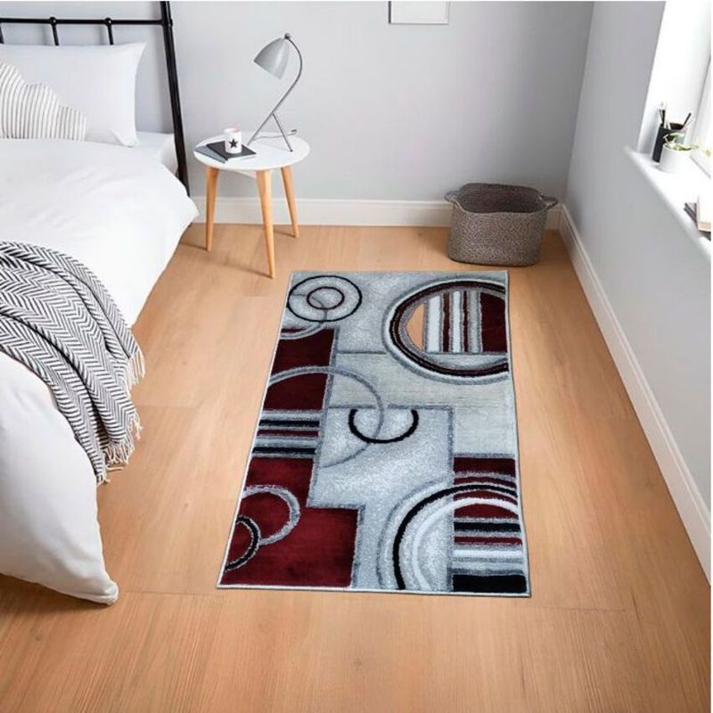 MITAPETE COM - Alfombra Tapete Pie de Cama Turquia Rojo 60 X 110cms