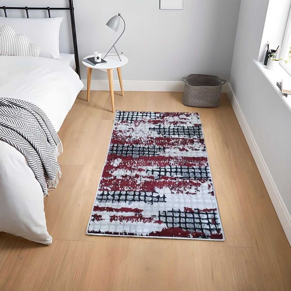 MITAPETE COM - Alfombra Tapete Pie de Cama Turquia Rojo 60 X 110cms