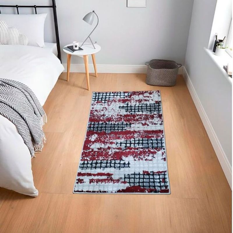 MITAPETE COM - Alfombra Tapete Pie de Cama Turquia Rojo 60 X 110cms