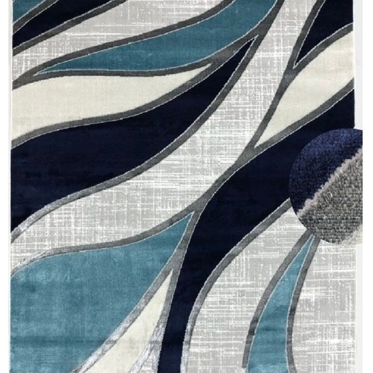 MITAPETE COM - Alfombra Tapete Pie de Cama Turquia Azul 60 X 110cms