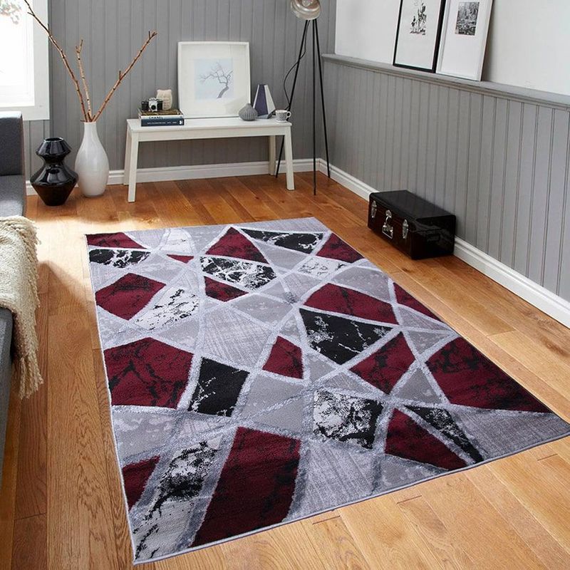 MITAPETE COM - Tapete Moderno Turquia Rojo 160 X 230cms