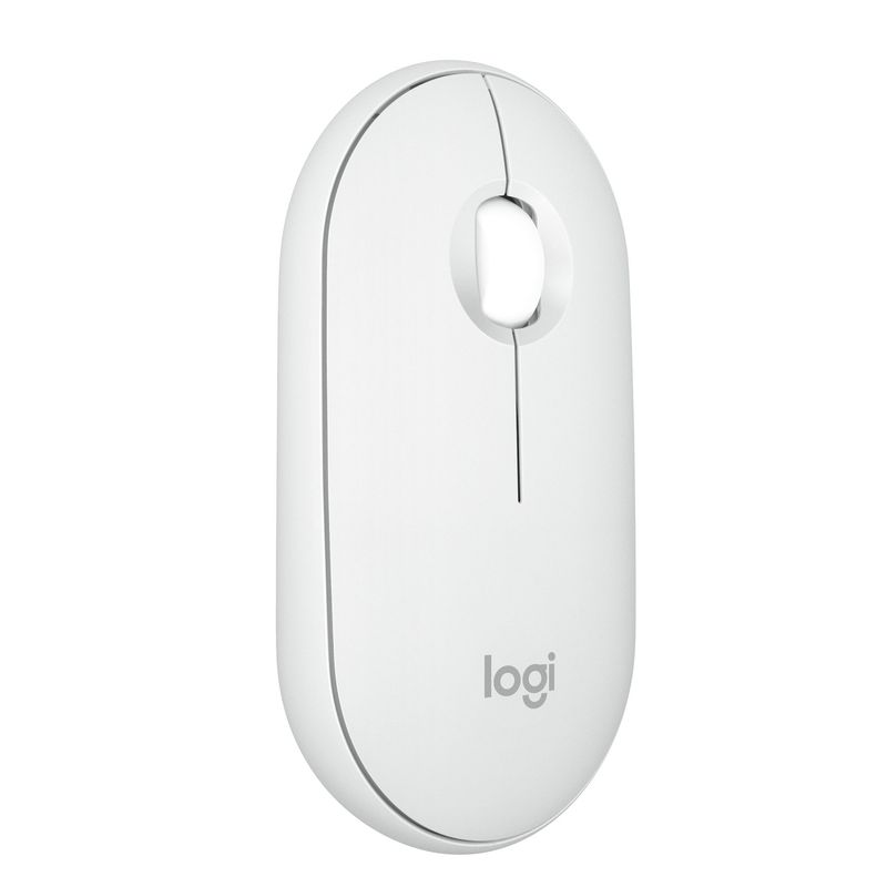 LOGITECH - Mouse Bluetooth Multidispositivo Logitech Pebble 2 M350s, Blanco