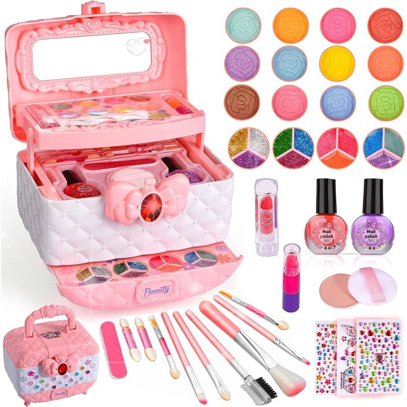 GENERICO - Kit De Maquillaje Para Niñas Rosa