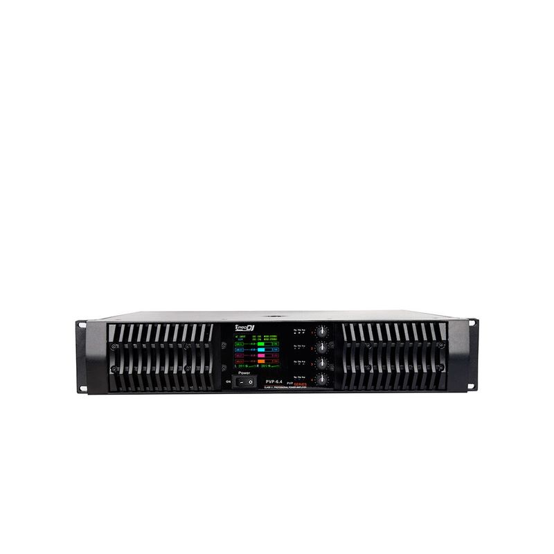 PRO DJ - Amplificador de potencia PVP 6.4 de 4 canales 3600W con pantalla (4oh)